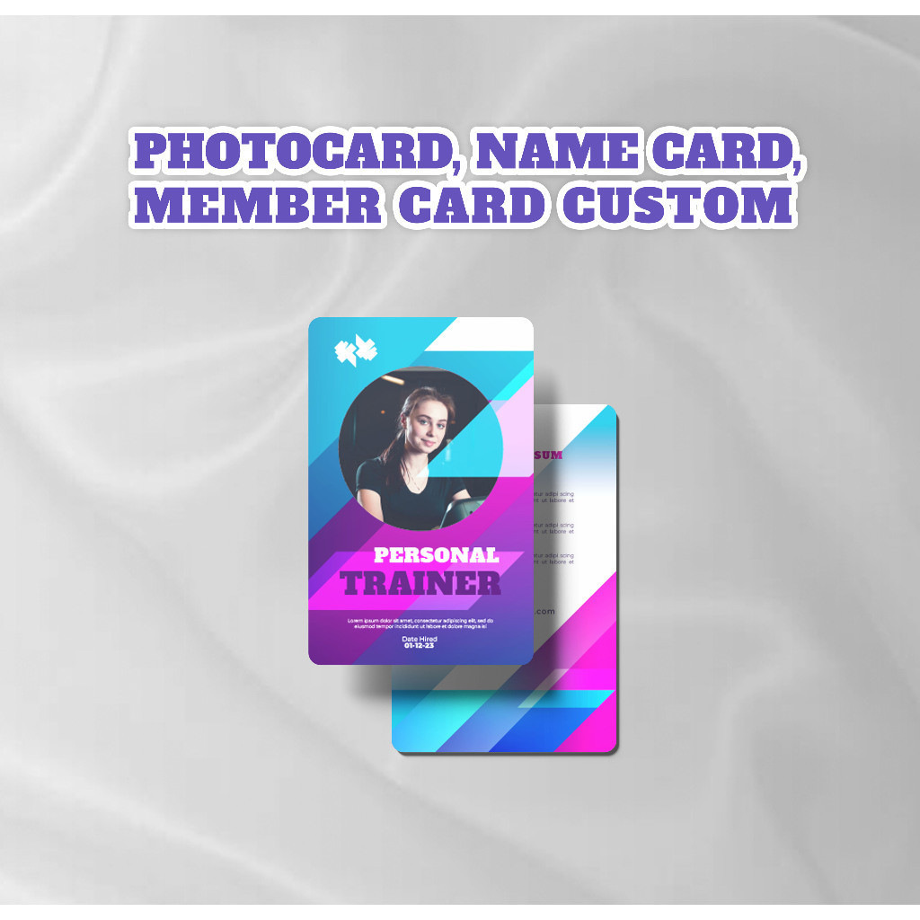 

Photocard , Name Card, Member Card Custom