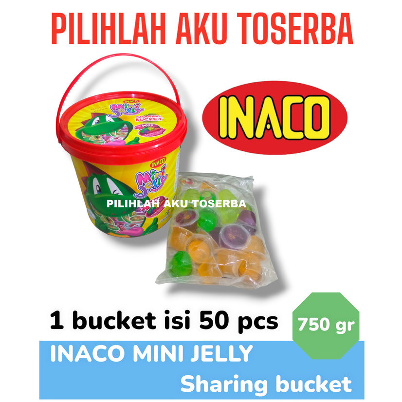 

RB INACO Mini Jelly isi 50 cups KEMASAN EMBER / BUCKET - (HARGA 1 EMBER)