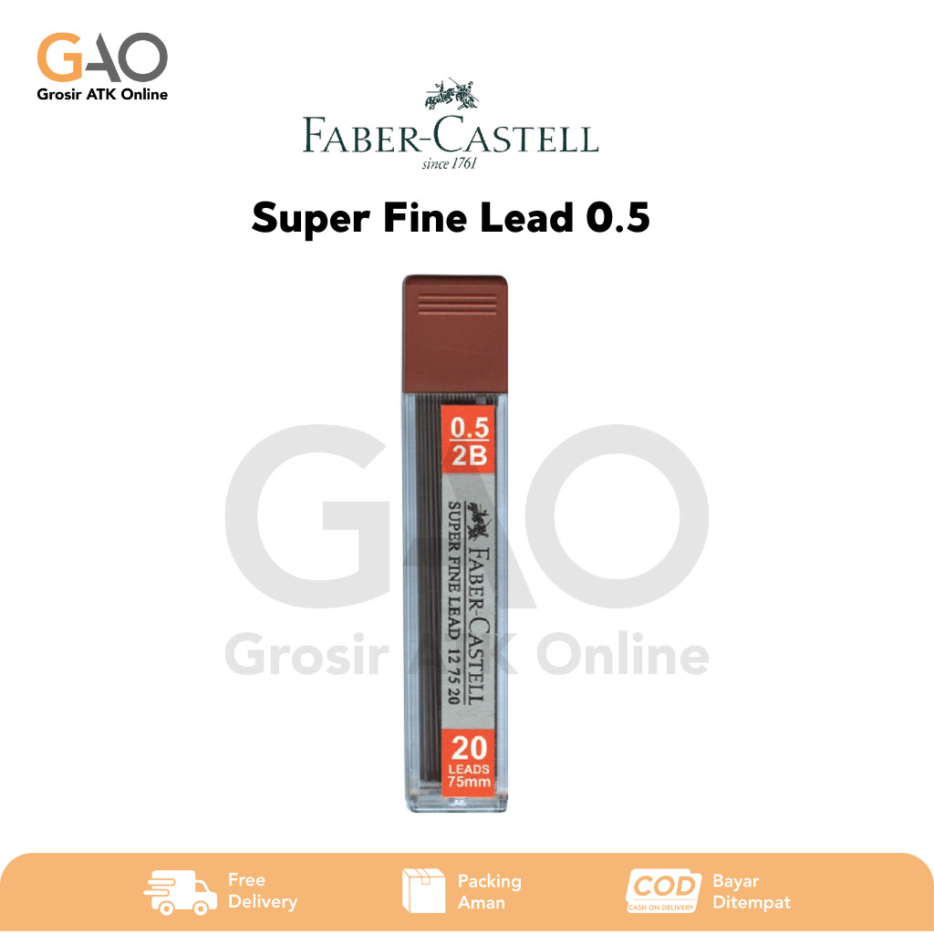 

Refill Mechanical Pencil Lead 0.5MM (2B) Faber-Castell