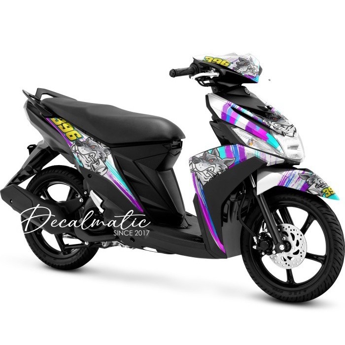 Stiker Mio M3 Full Body Decal Mio S Full Body Variasi Motor Full body Mio Z - Mio M3 125 Srigala Rac