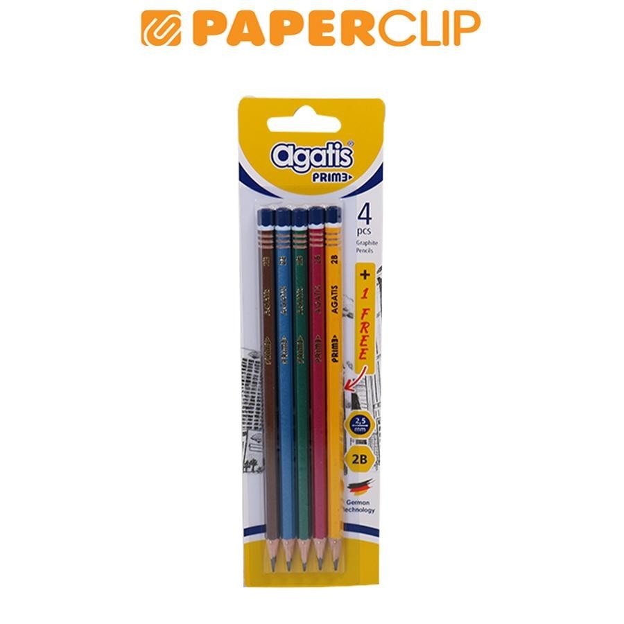 

PENSIL KAYU AGATIS PRIME 2B METALIC EDITION 4+1
