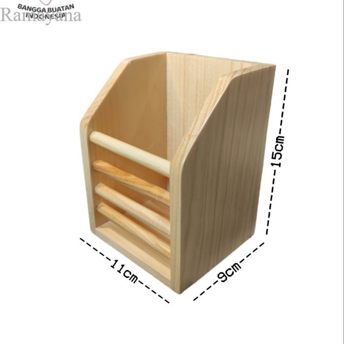 

Tempat Sendok Kayu/ Tempat Pensil Kayu/ Tempat serbaguna Single Murah