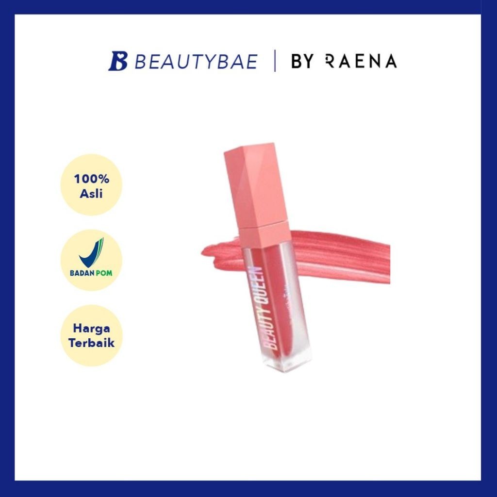 Mustika Ratu Beauty Queen Ultralucious Matte Lip Cream Red -DY Lady