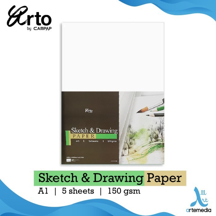 

Arto A1 Sketch and Drawing Paper Pack Kertas Gambar