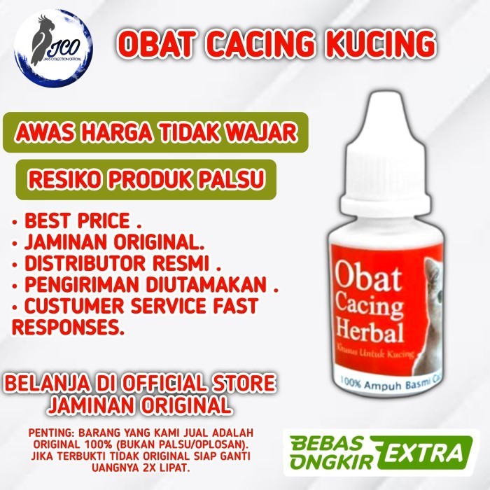 OBAT CACING KUCING OBAT KUCING SAKIT CACINGAN KURUS STOP CAT WORM