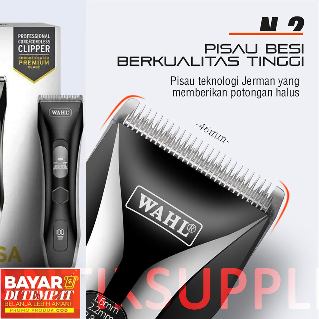 Versa  Clipper Wahl Cordless / Alat Cukur Wahl / Alat Cukur Rambut Original Profesional Original