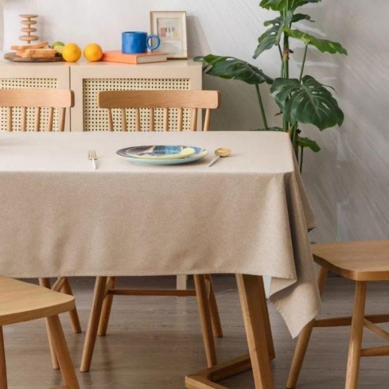 [TUNASJAYA] *COD* Taplak Meja polos katun taplak meja kain taplak meja guru meja tamu meja makan