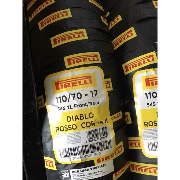 Ban Race Pirelli Diablo Rosso Corsa II 110 70 17 ban pirelli diablo rosso corsa 2 ban balap 2024