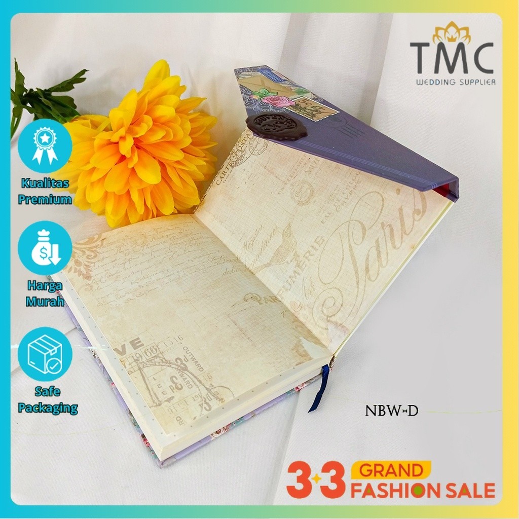 

Buku Catatan Journal Vintage Notebook Hard Cover NBW