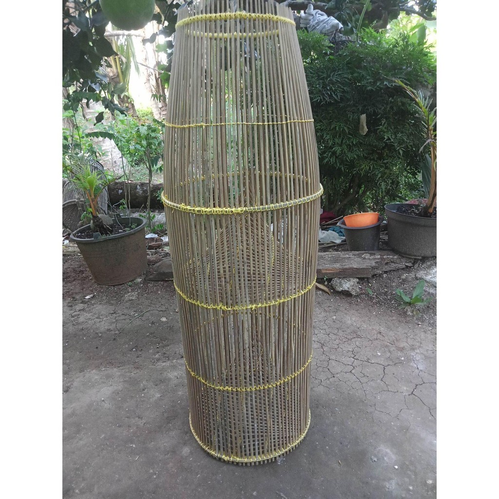Bubu Alat Tangkap Ikan fishing trap udang terbuat asli rotan kayu