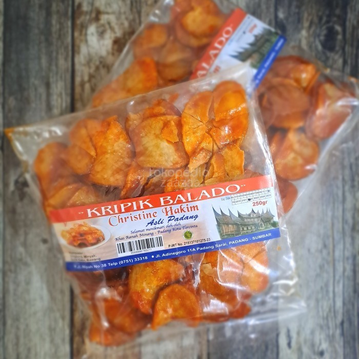 

New Keripik Balado Sanjay Padang Christine Hakim 250gr