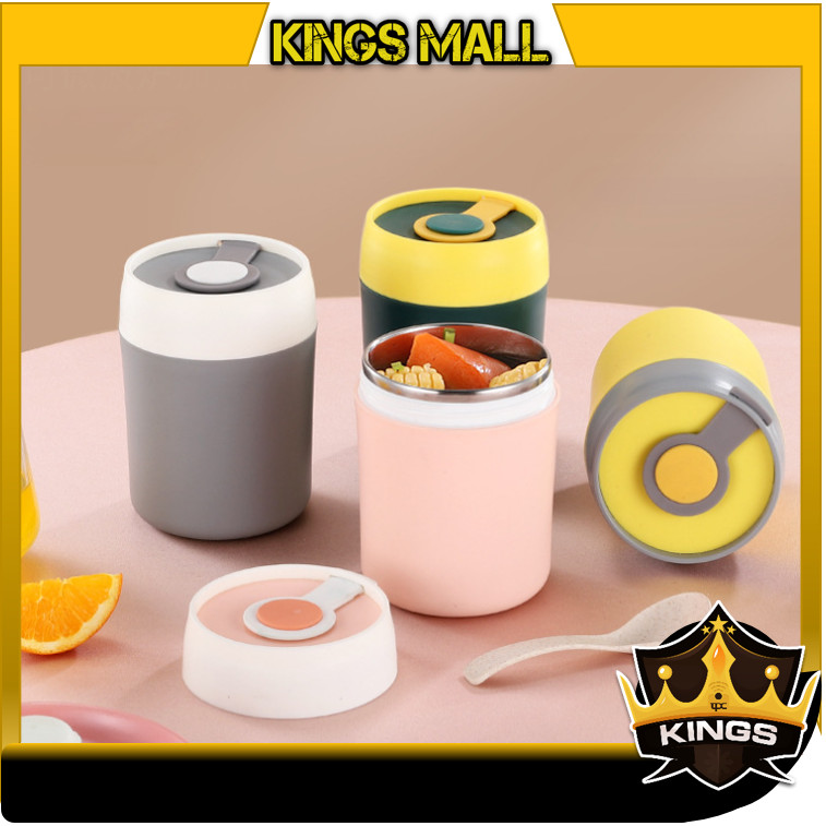 KINGS - 6179 Mangkok Cangkir Termos Bubur / Termos Soup Mini Portable / Termos Makanan Tahan Panas /