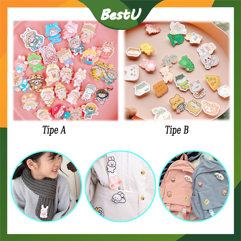 Bros Tas Motif Cewek Kostum Buah Lucu/pin tas bros karakter / pin aksesoris tas lucu