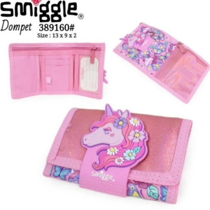 Smiggle Dompet Hey Uniicorn  Pink/ Dompet Anak Perempuan/kado