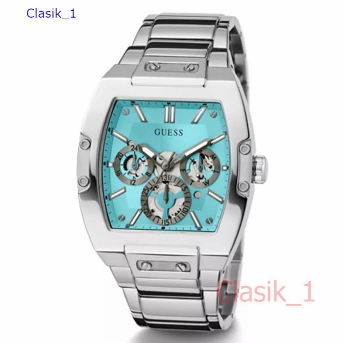 Original 100% Jam tangan pria Guess GW0456G4 PHOENIX Silver