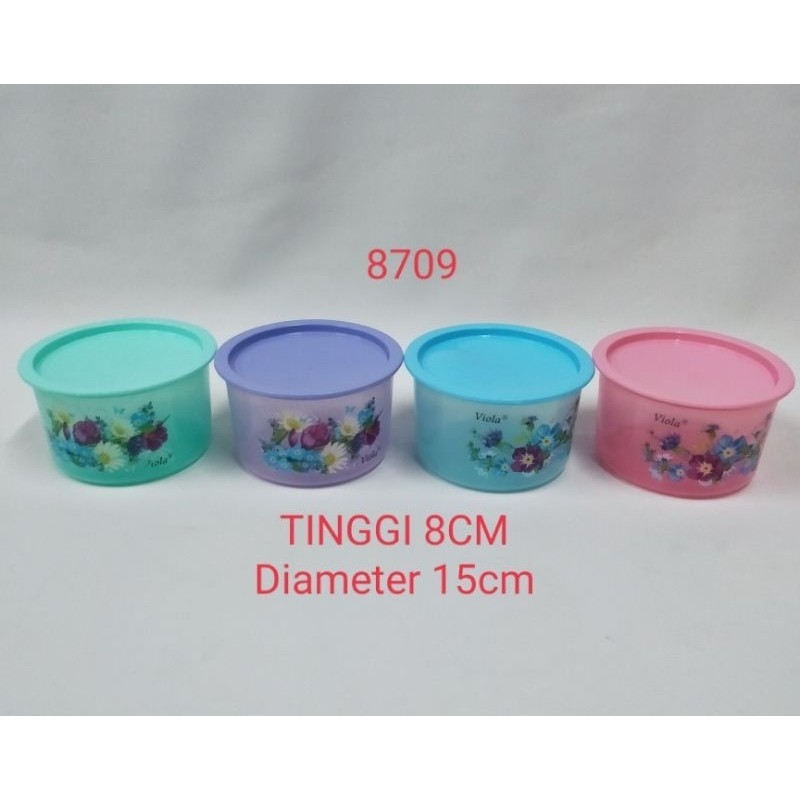 TOPLES VIOLA MOTIF BUNGA / TOPLES SERBAGUNA PLASTIK TEBAL VIOLA8709/120