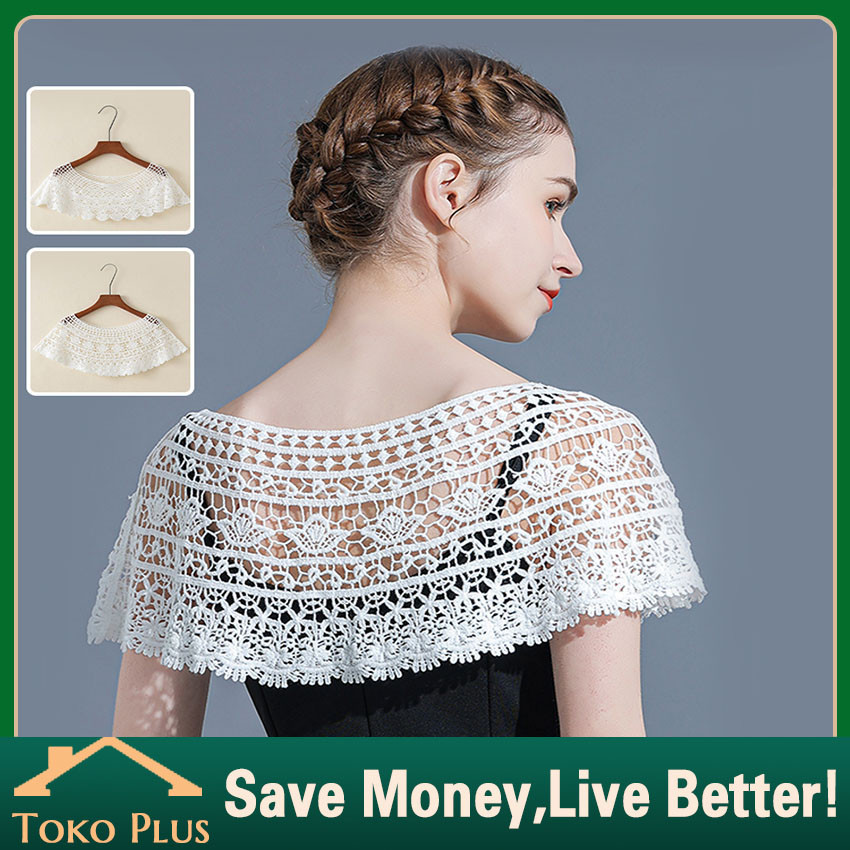 Fake Collar Renda Korean Style Lace Collar Kerah Baju Palsu Wanita Kerah Baju Renda Instan Collar