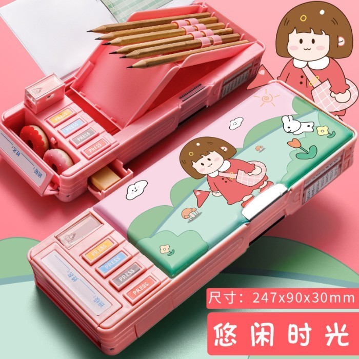 

Kotak Pensil Anak Sekolah Tempat Pensil Anak Sekolah Water proof - Tipe A- Girl