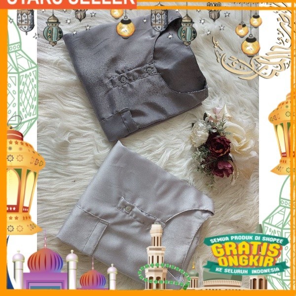 gamis anak laki laki model ikaf/ Pink Dusty Fanta Merah muda