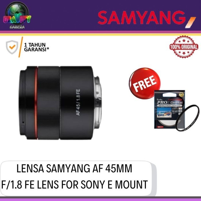 LENSA SAMYANG AF 45MM F1.8 FE / SAMYANG AF 45MM F1.8 FE