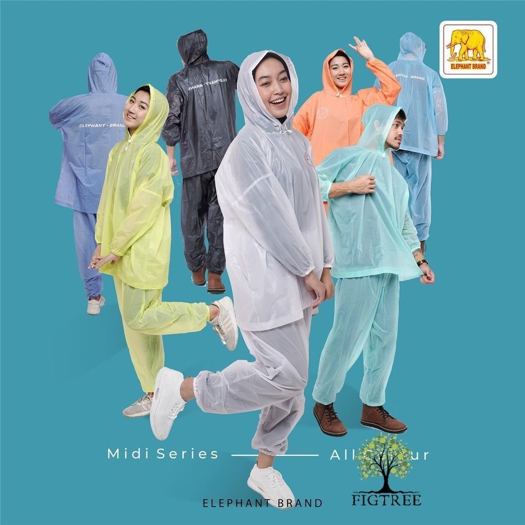 Jas Hujan Midi (Elephant Brand)