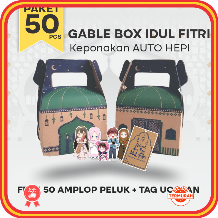 

Souvenir Keren Unik Kekinian cocok buat pacar pernikahan Anniversary Termurah / Gable Box Lebaran Isi 50 Pcs / Box Hampers Idul Fitri / Parcel Hari Raya Prinperpack (Paket 50pcs)