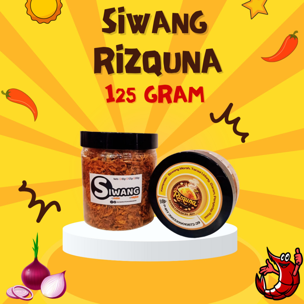 

Siwang Terasi Bawang Khas Cirebon Rasa Pedas dan Original 125gr I Siwang Trasi Bawang Asli 100% Bawang dan Terasi Udang Khas Cirebon 125 gramI RIZQUNA Teman Makan