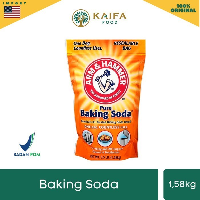 

Kualitas No 1 Baking Soda Merk Arm & Hammer Baking Soda 1,58 Kg Food