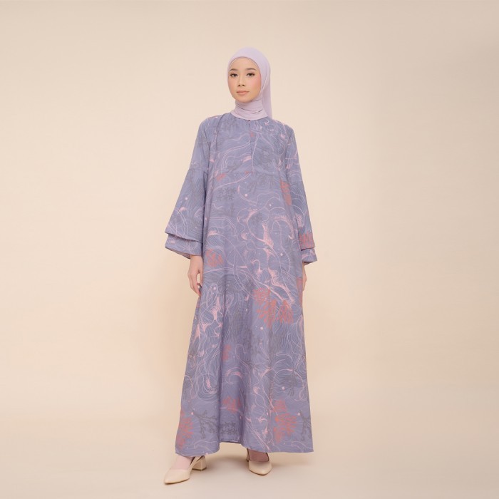 PROMO Hari Raya Idul Fitri- ZM Zaskia Mecca - Vie Purple Gamis - Jelita Indonesia Edisi Derawan - S