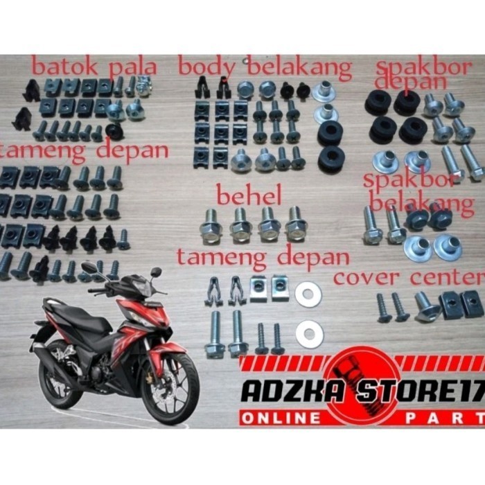 Baut body fullset Supra GTR 150 | baut body Supra GTR 150