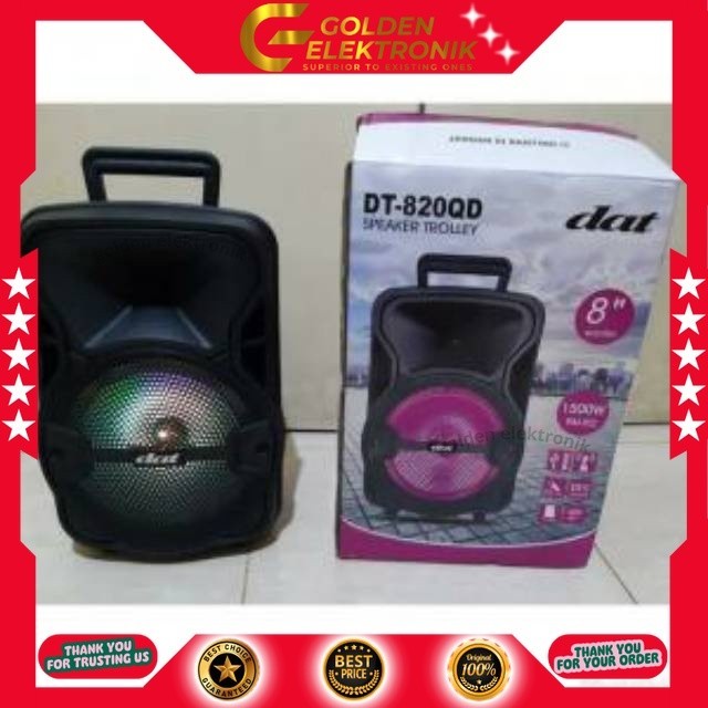 SPEAKER TROLLY DAT DT-820QD DT 820QD DT 820 QD 8 INCH