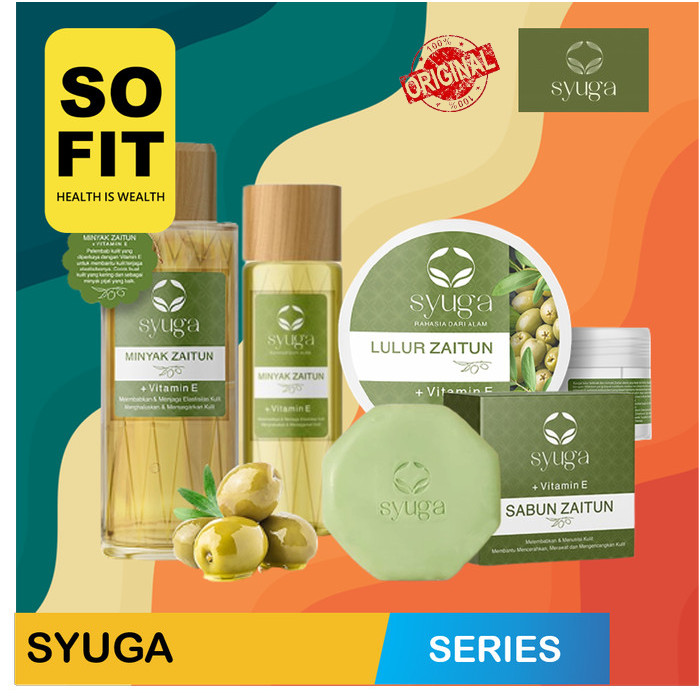 SYUGA Sabun Zaitun | Lulur Zaitun | Minyak Zaitun Vitamin E - SYUGA Series