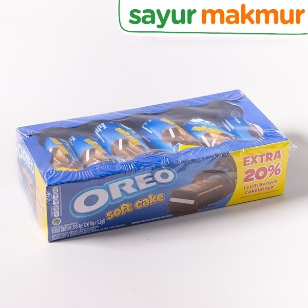 

Oreo Soft Cake 12 pcs x 16 gram 1 box Sayurmakmur