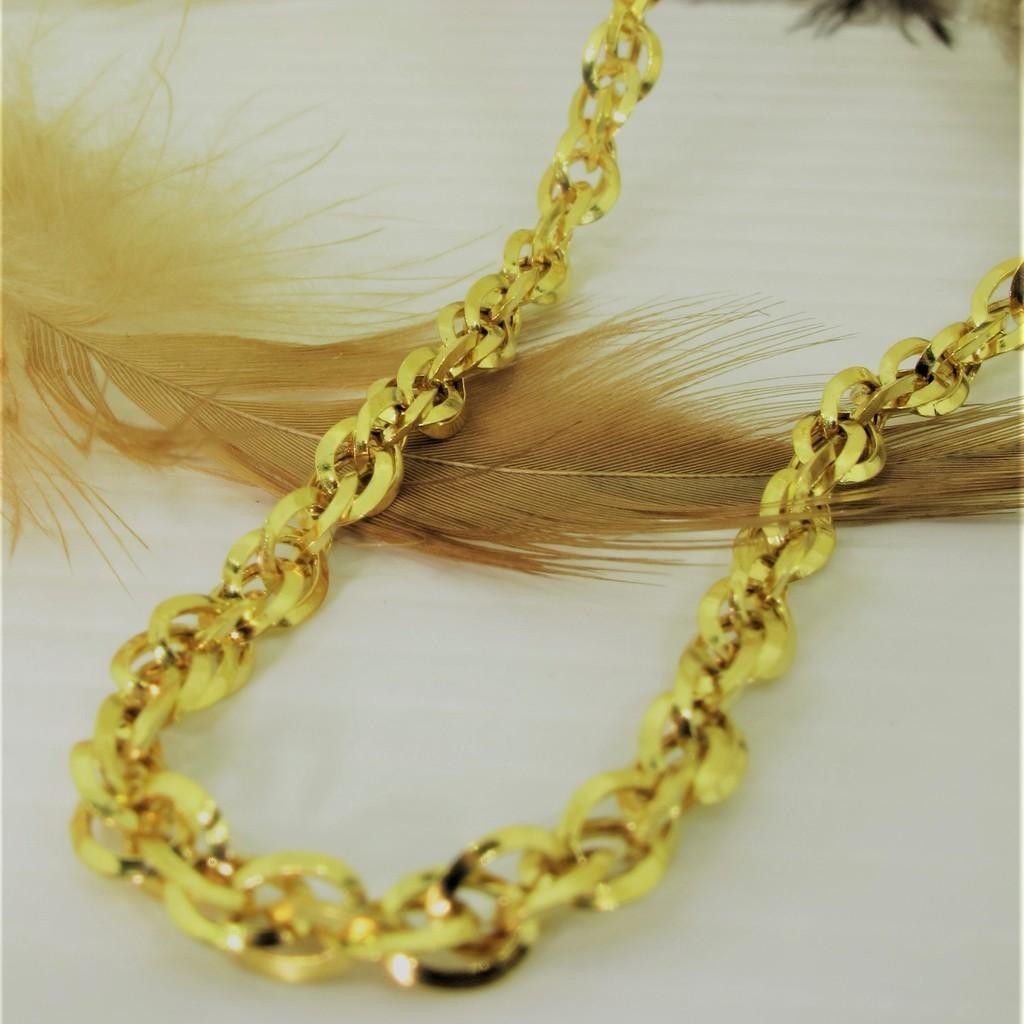 Rantai kalung anak dan dewasa e asli  700 22 70 tambang baru  surabaya double fancy rainbow