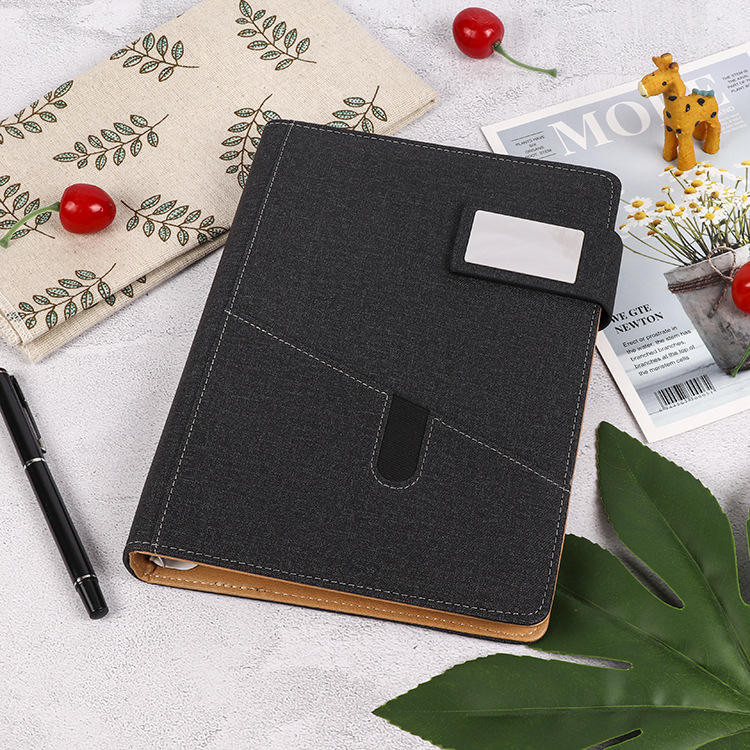

Kulit lembut Retro kustom tutup magnet bisnis buku catatan kerja kantor notebook A5