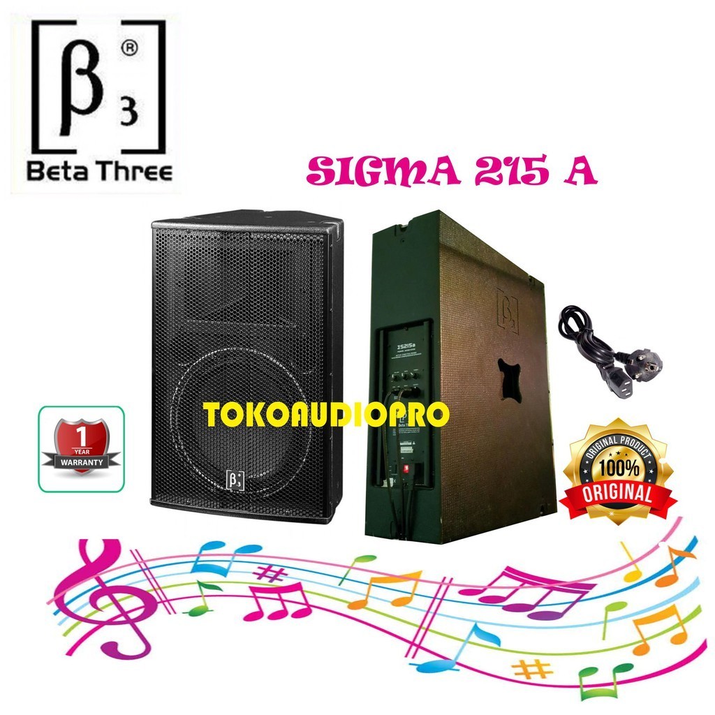Speaker Beta 3 S215A 15 Inch Speaker Aktif Original Beta Three