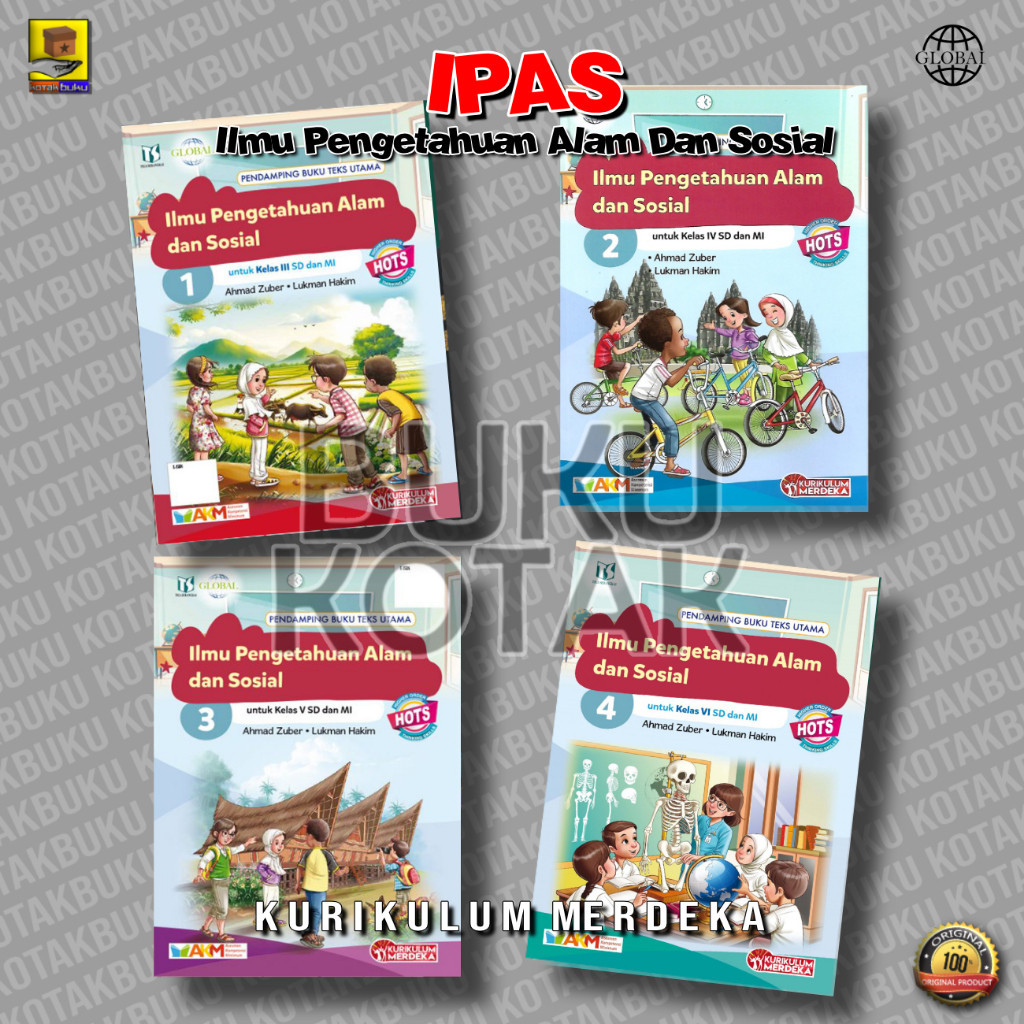 Buku IPAS SD / IPAS kelas 3 4 5 6 SD / Ilmu Pengetahuan Alam SD / IPAS SD / Kurikulum Merdeka / Glob