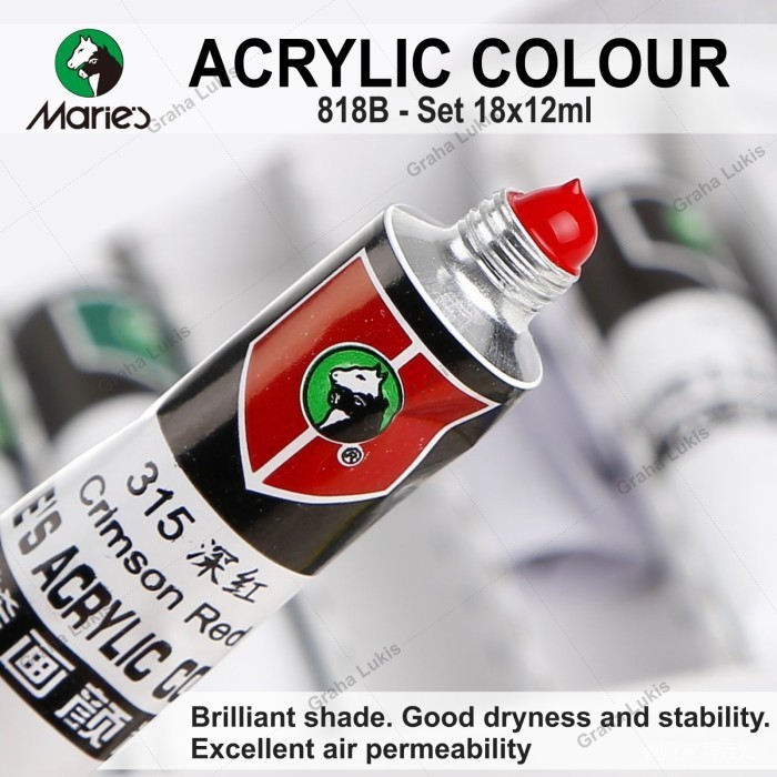 

Cat Akrilik Maries Acrylic Colour set 18