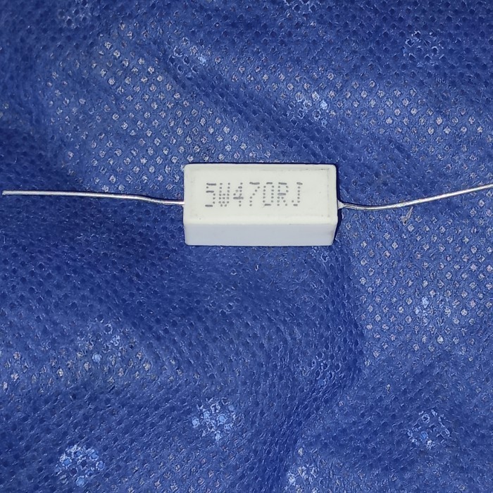 

R kapur 470ohm 470 ohm 470R ohm 5w 5watt 5 watt Resistor 5wat A Fajar elektro 2