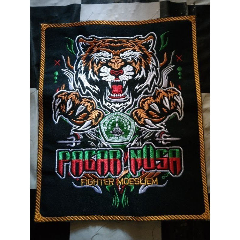 Bordir bet/bed/logo punggung Pagar nusa bordir bordir bordir