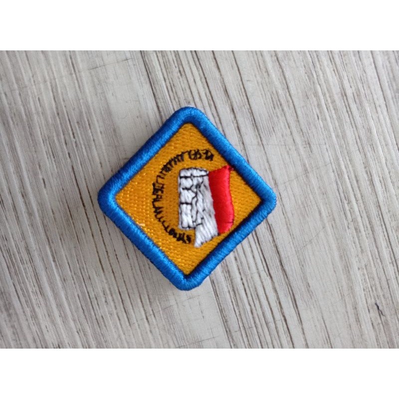 Bordir bordir logo pin keselamatan lalu lintas dishub