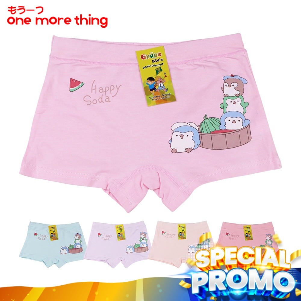 OMT - Grape Celana Dalam Pendek Anak Perempuan Remaja Grape Underwear Cd Cae BX 209