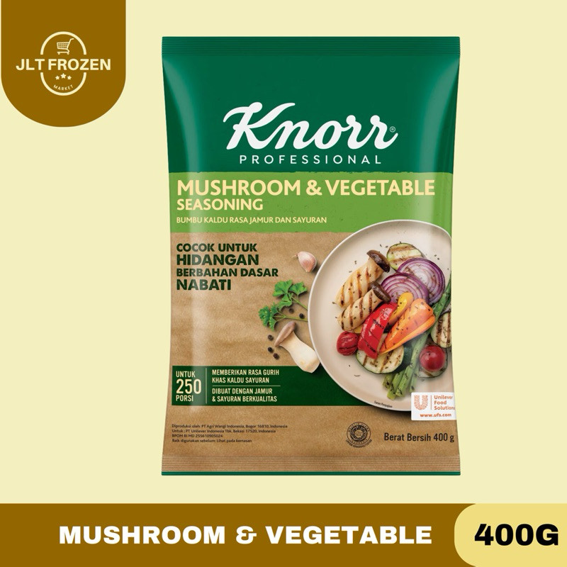 

Knorr Mushroom & Vegetable Seasoning (NO MSG) / Bumbu Pelezat Makanan Jamur dan Sayuran - 400g