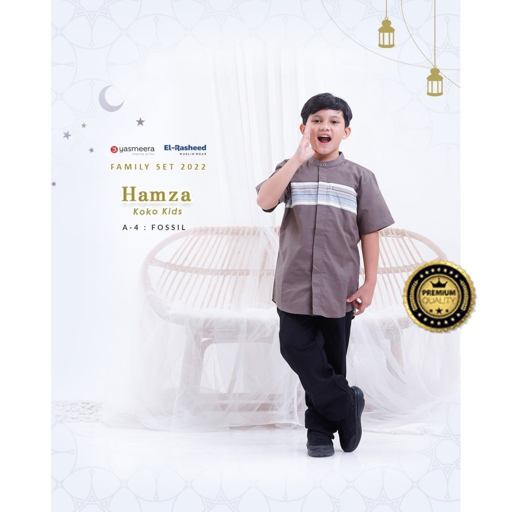YASMEERA KOKO HAMZA ANAK BAJU MUSLIM PRIA Koko Anak Laki Laki - Koko Anak Laki Laki Terbaru 2024 - B