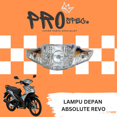 Win - Lampu Depan Revo Absolute dan Absolute Revo Fit Karbu Reflektor Headlamp