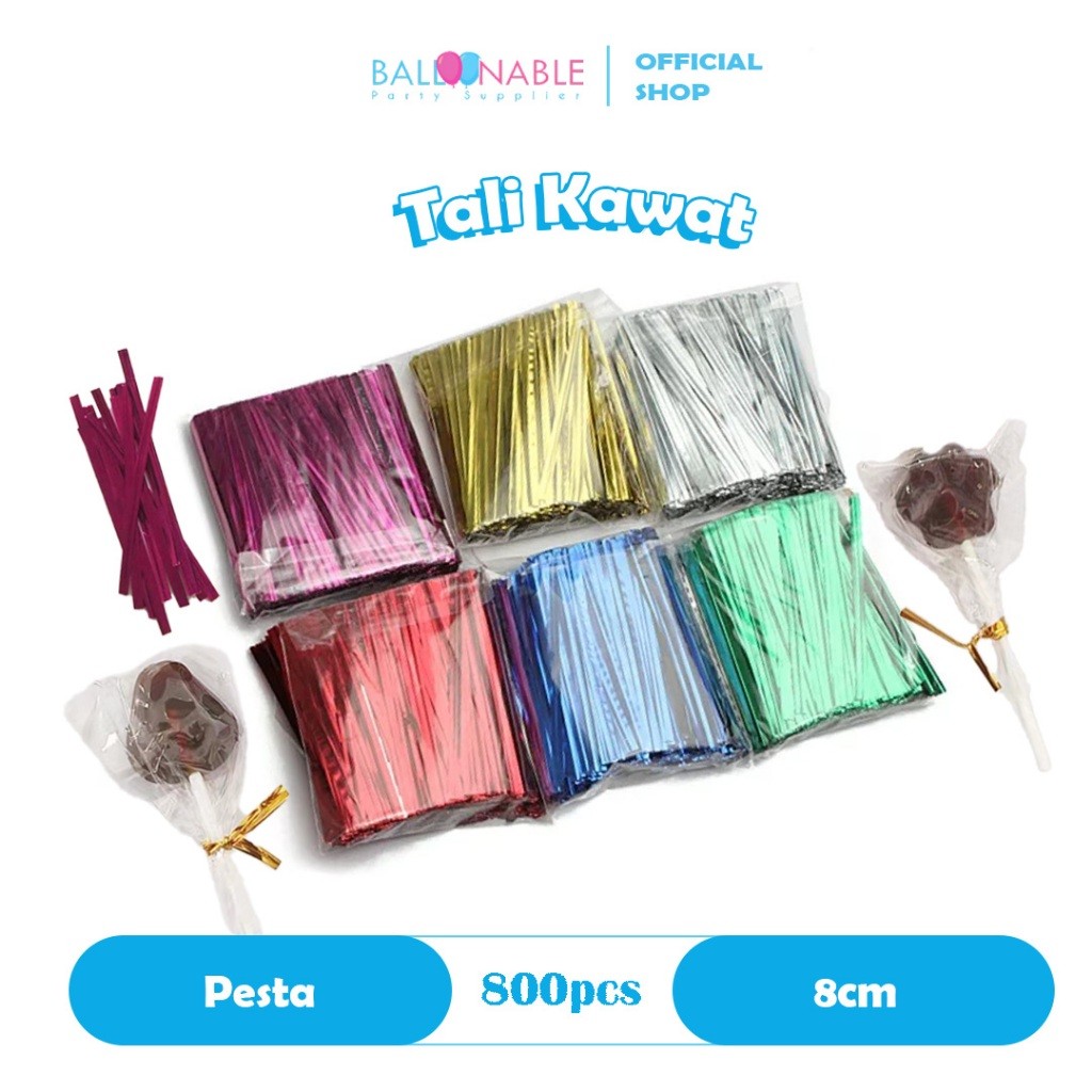 

KAUFAZ 8cm Isi 800pc Pita Kawat / Pita Souvenir / Kawat Souvenir