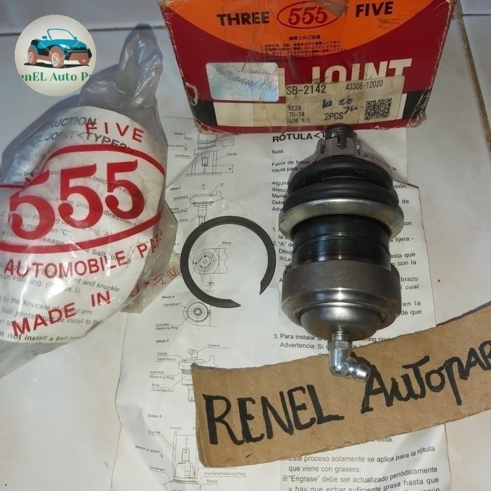 Part Ball joint Bawah Toyota corolla Ke20 Tahun 70-74/set 555 Japan