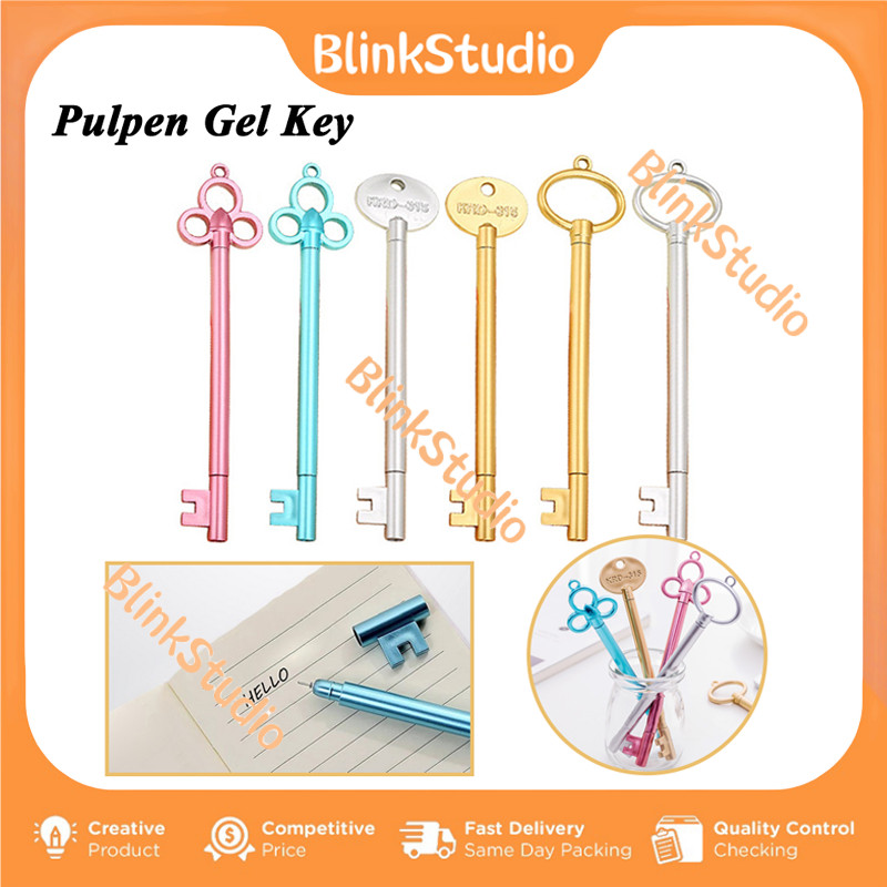 

Pulpen Gel Bentuk Kunci / Pulpen Gel Karkter Lucu/ Pulpen Anak Sekolah