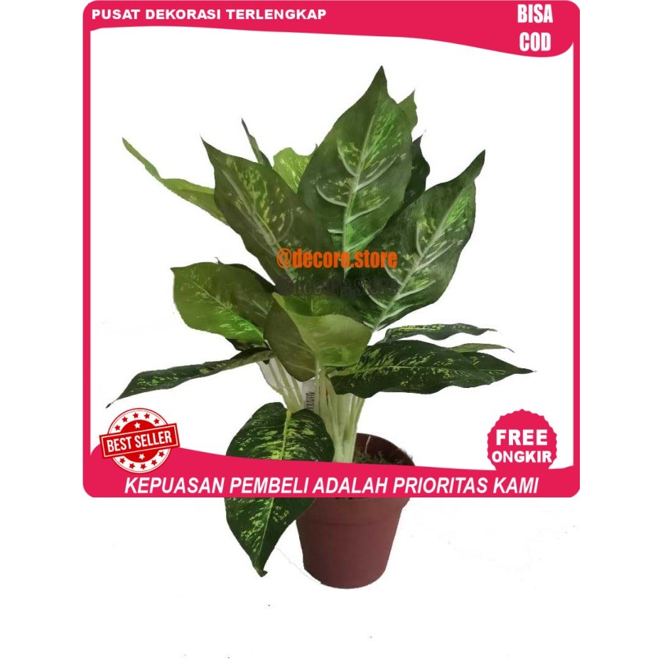 Cod TANAMAN POT ARTIFICIAL SRI REJEKI/DAUN BAHAGIA