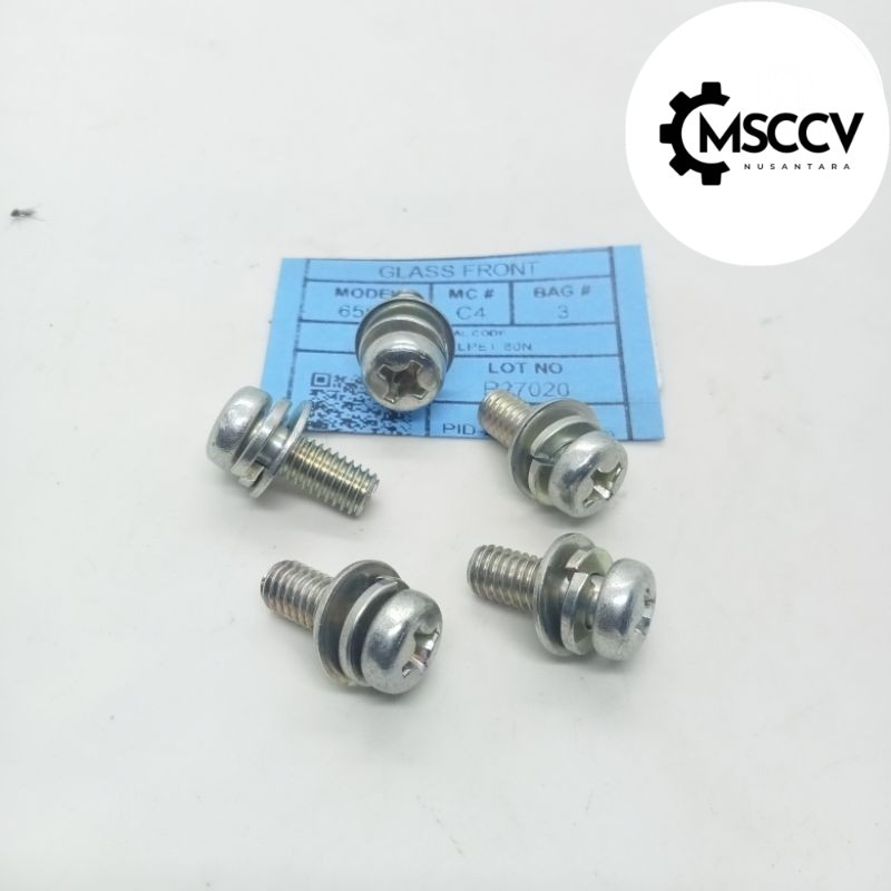 Baut 10 m6x12 kunci OBENG baut DOBEL RING ORIGINAL panjang 1,2 cm TOYOTA